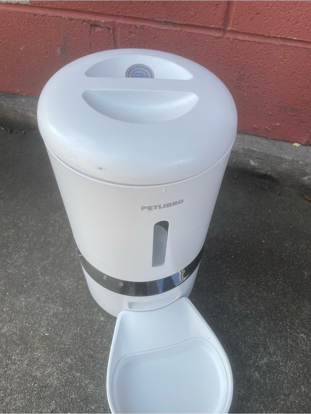 Petlibro White Automatic Pet Food Dispenser with Clear Food Window